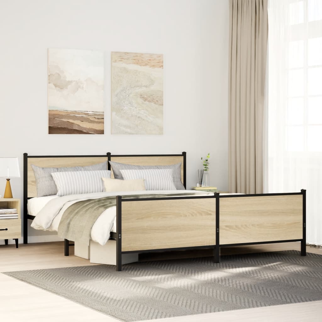 Bedframe Zonder Matras Metaal Ig