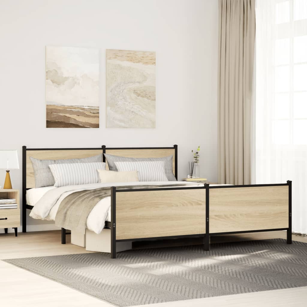 Bedframe Zonder Matras Metaal Ig