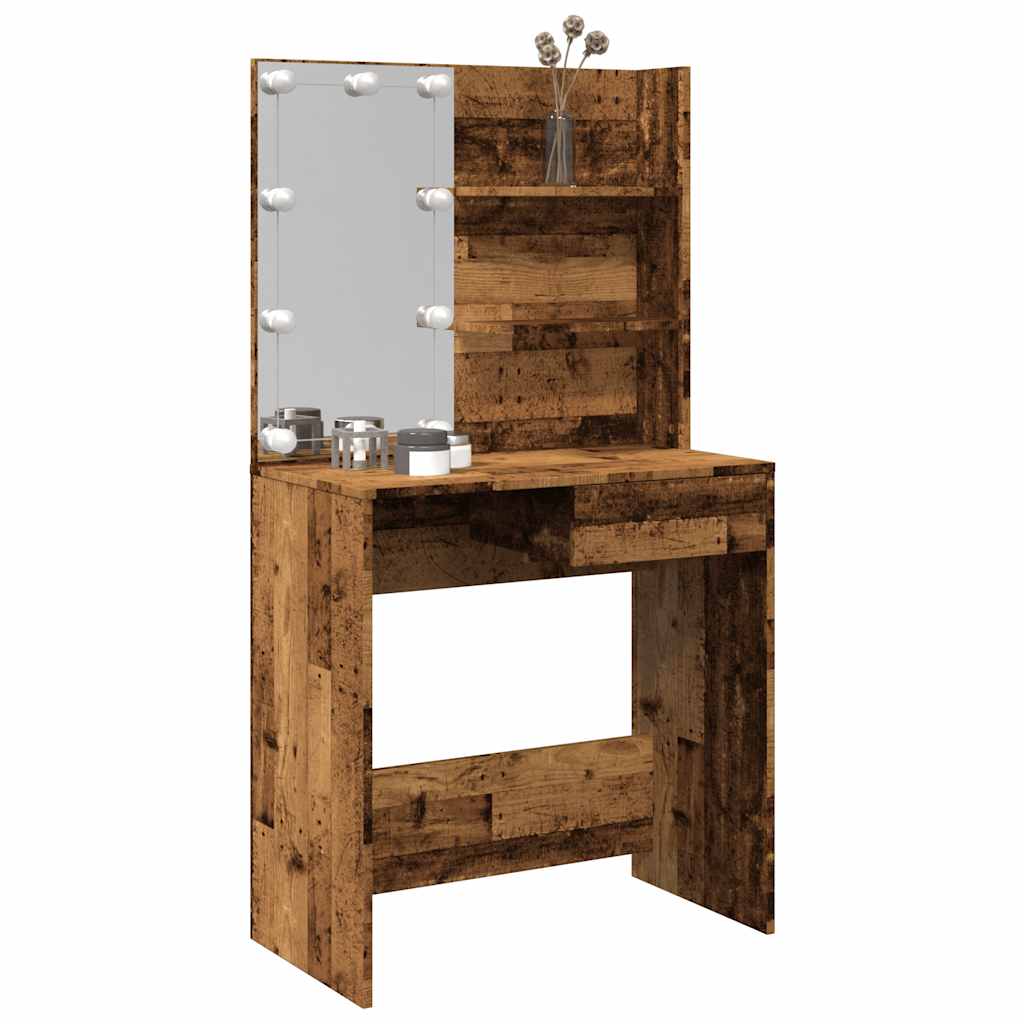 Kaptafel Met Led-Verlichting 74,5X40X141 Cm