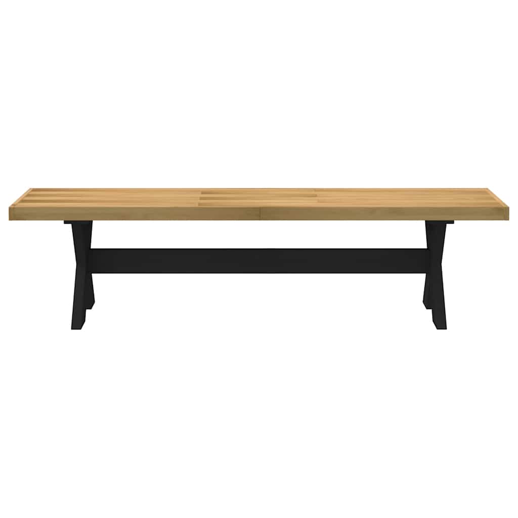 Eetbank Noain X-Vormige Poten 180X40X45 Cm Massief Hout