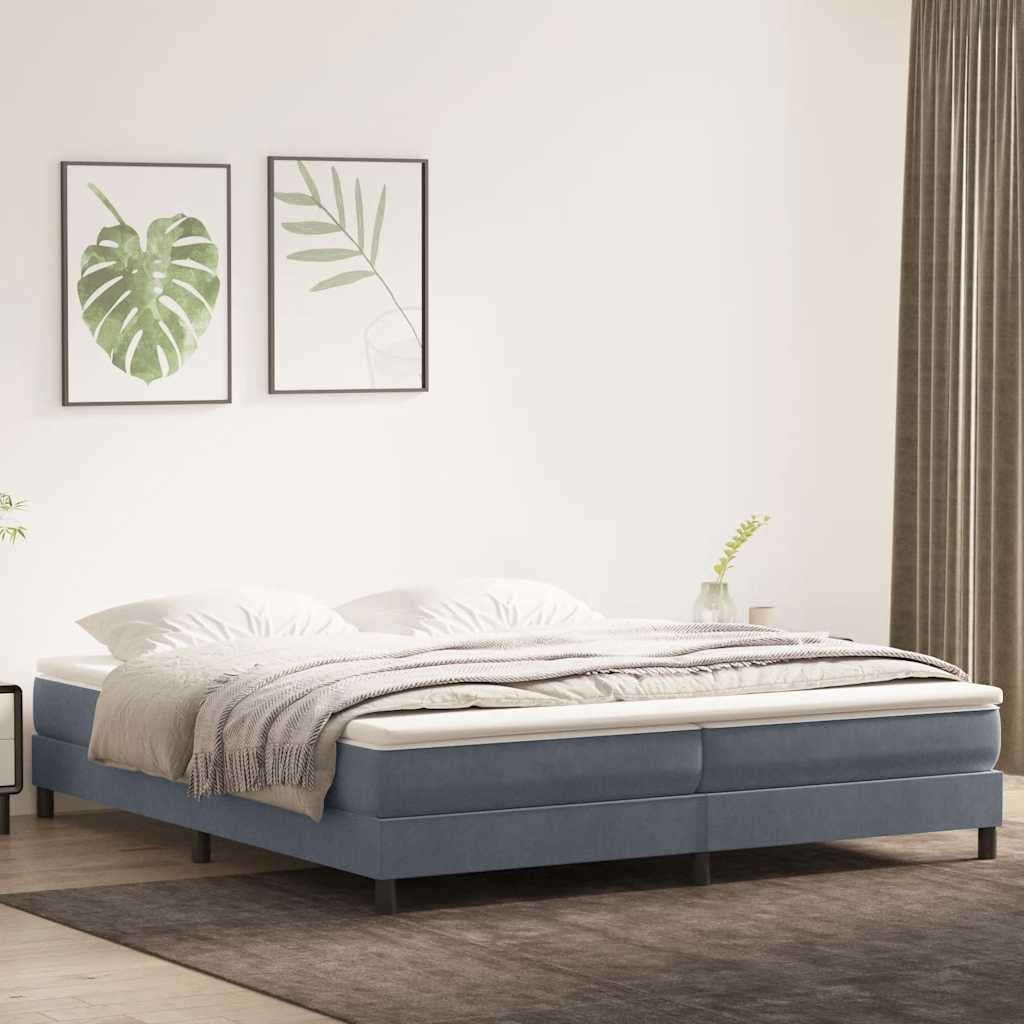 Boxspring Zonder Matras Fluweel