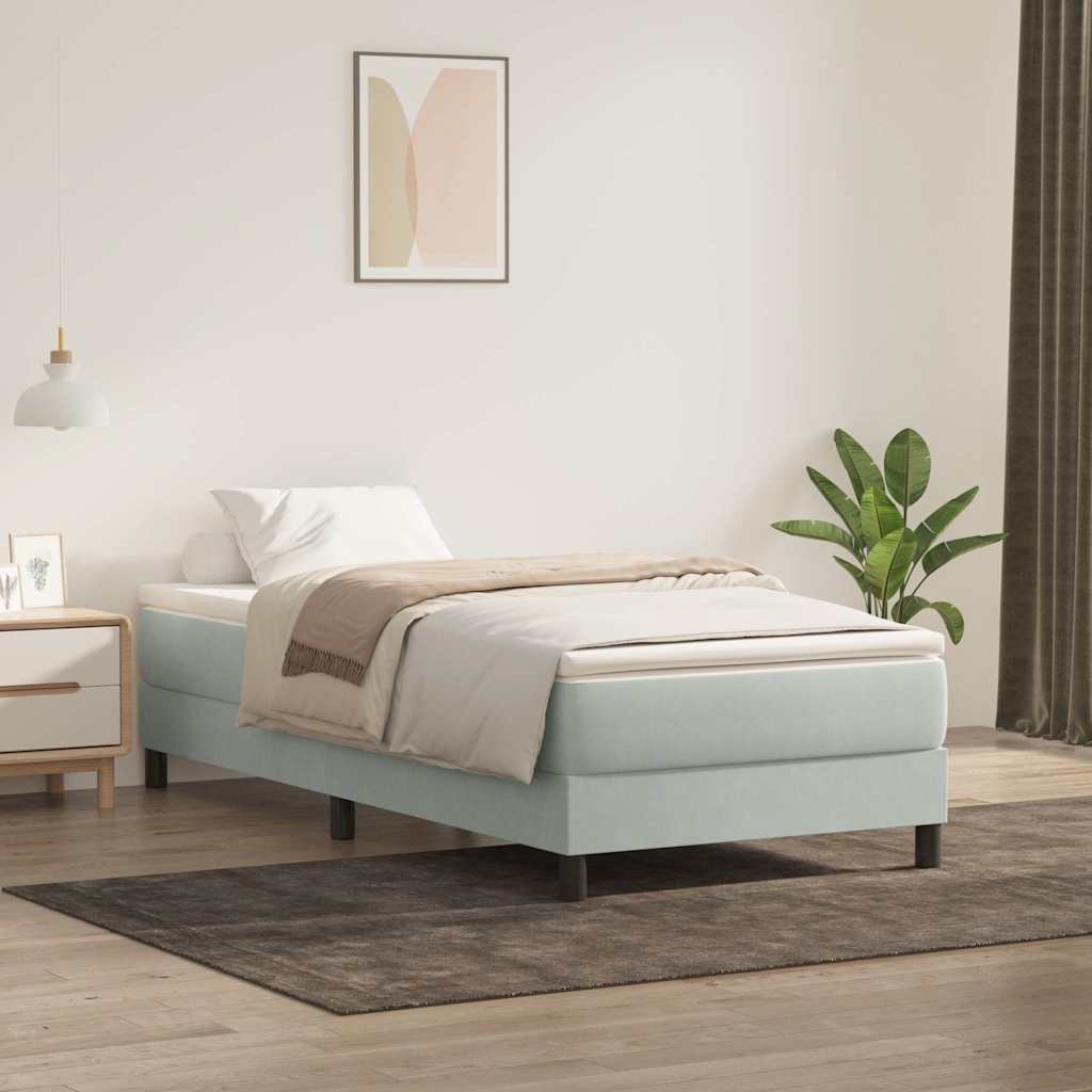 Boxspring Zonder Matras Fluweel