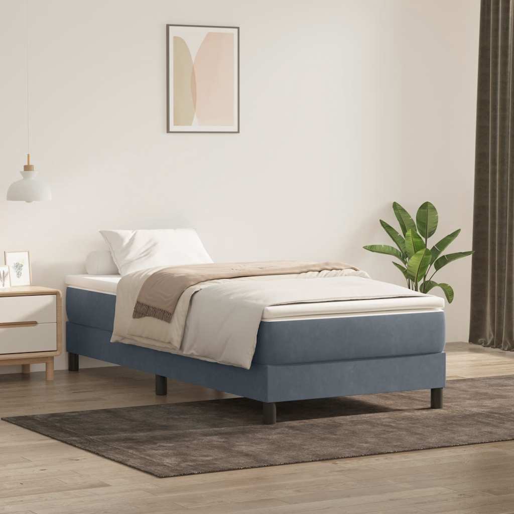 Boxspring Zonder Matras Fluweel