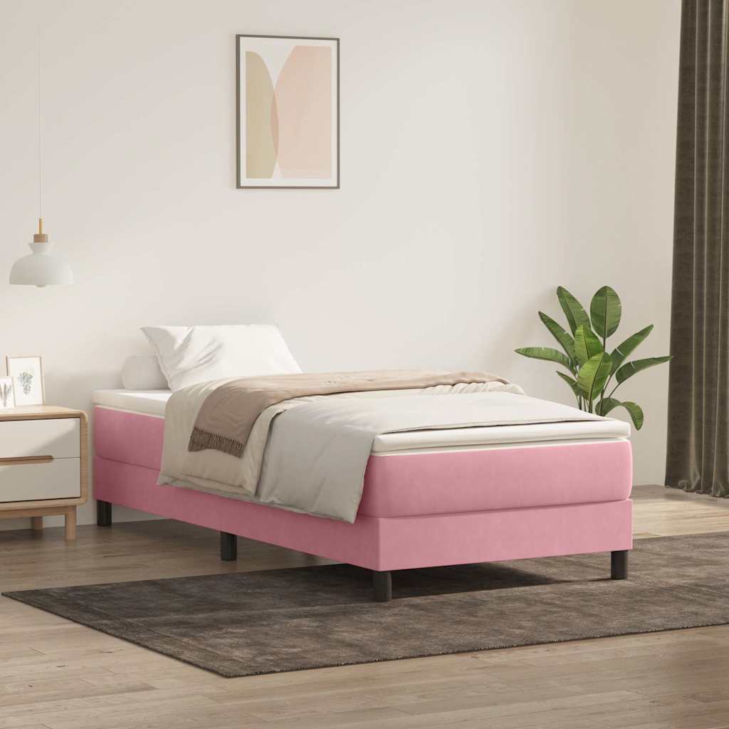 Boxspring Zonder Matras Fluweel