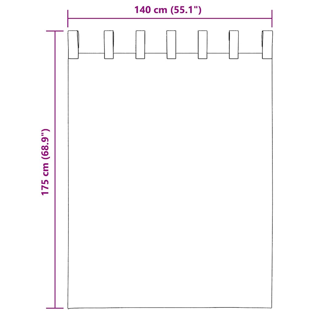 Gordijnen Voile 2 St