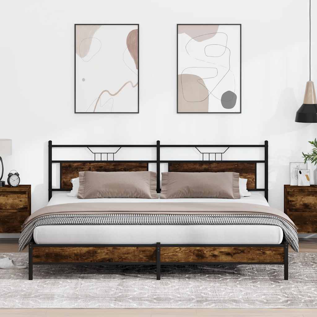 Bedframe Zonder Matras Hout Kleurig