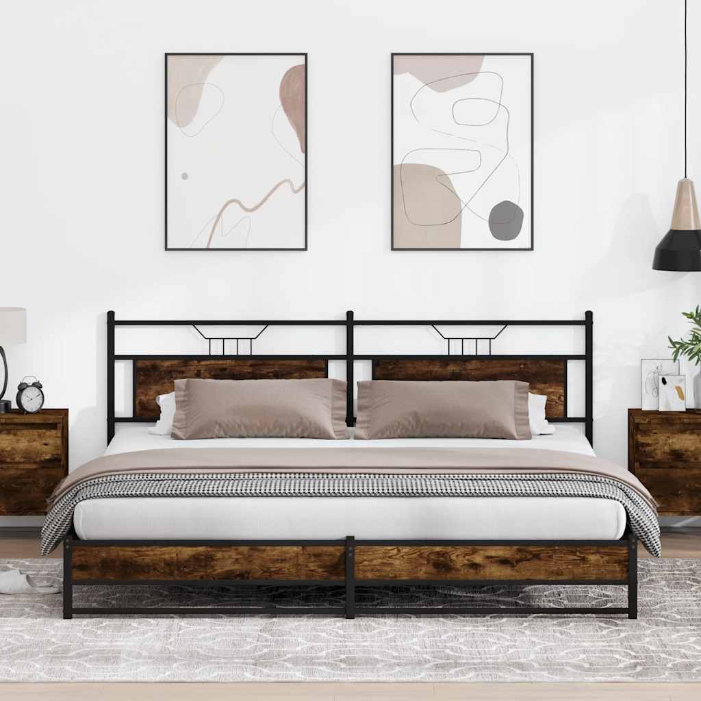 Bedframe Zonder Matras Hout Kleurig