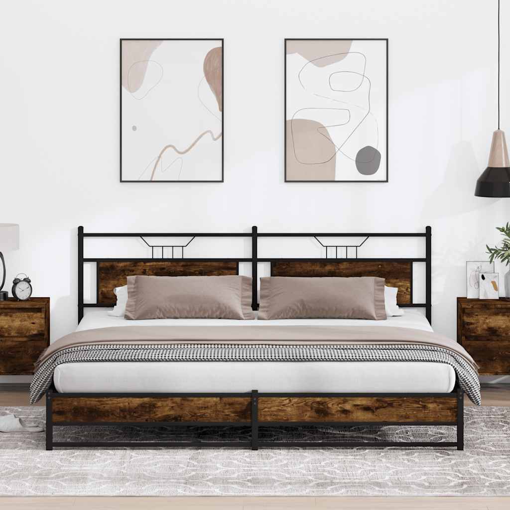 Bedframe Zonder Matras Hout Kleurig