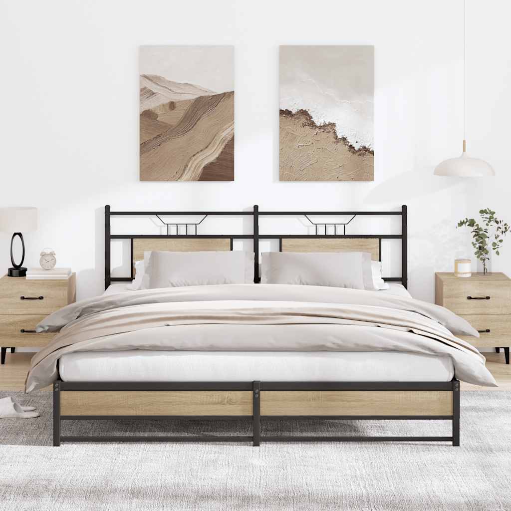 Bedframe Zonder Matras Hout Kleurig