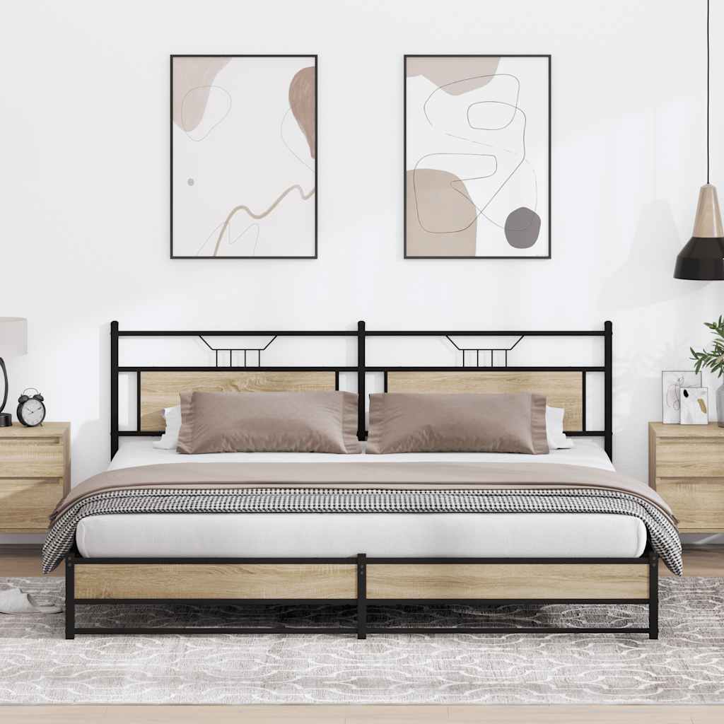 Bedframe Zonder Matras Hout Kleurig