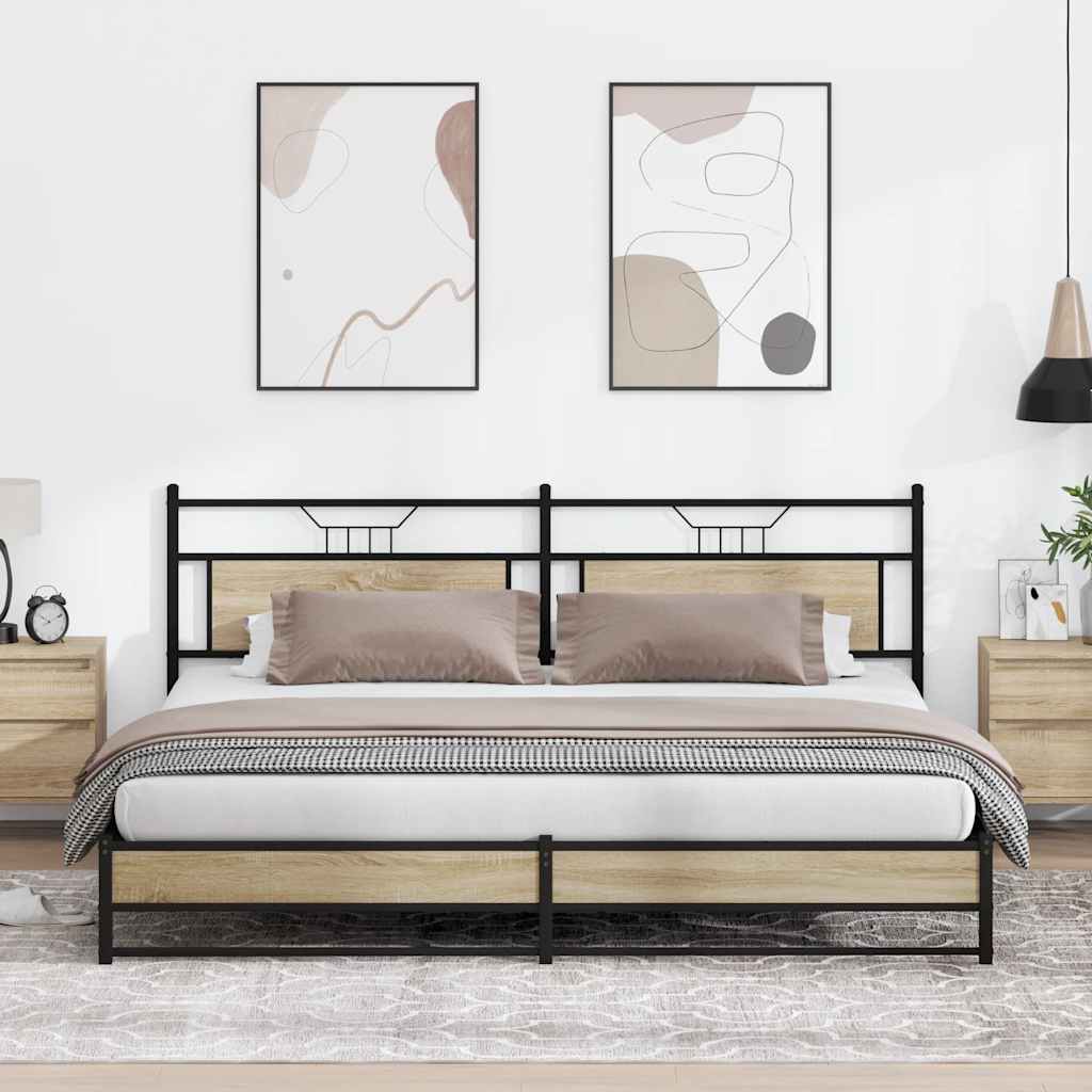 Bedframe Zonder Matras Hout Kleurig