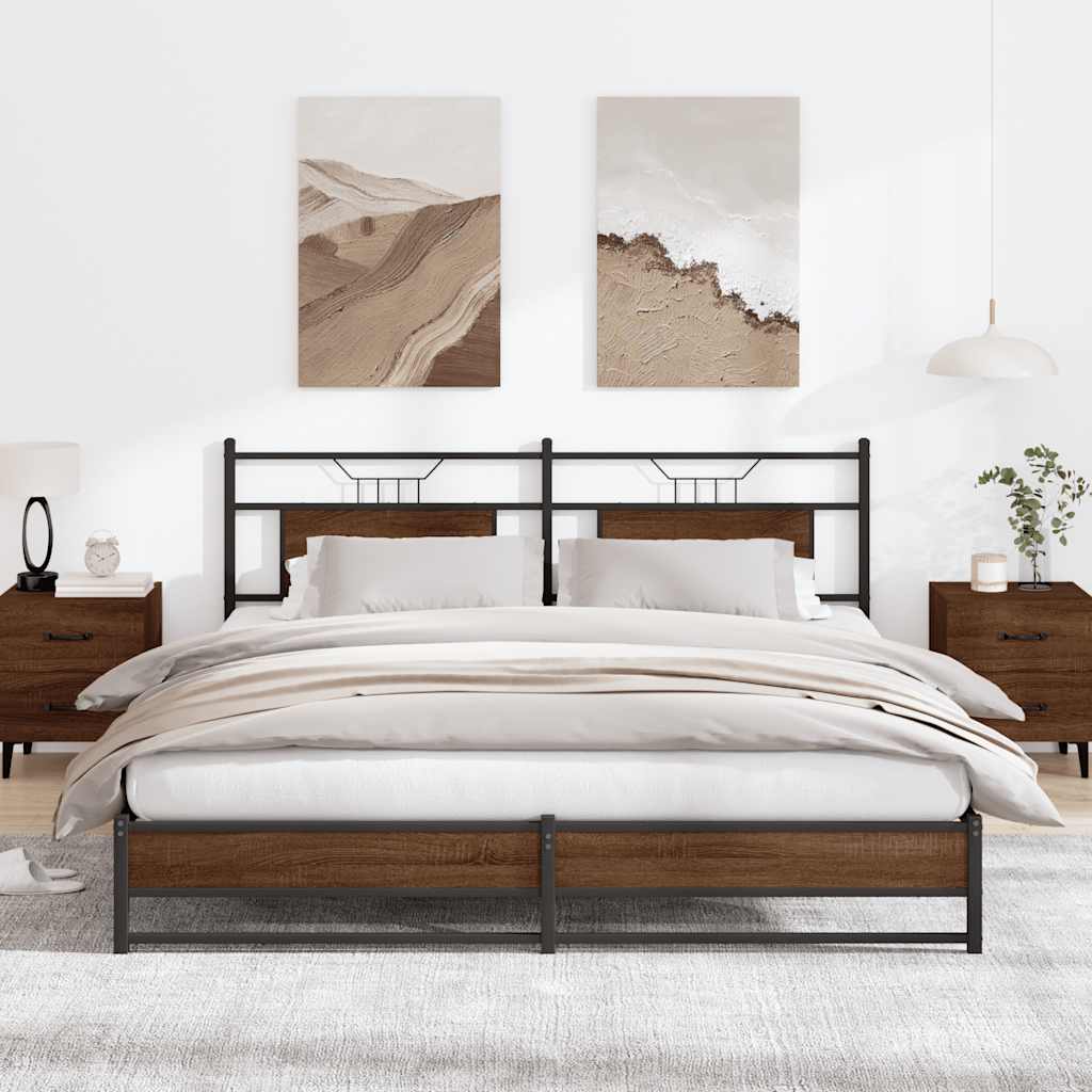 Bedframe Zonder Matras Hout Kleurig