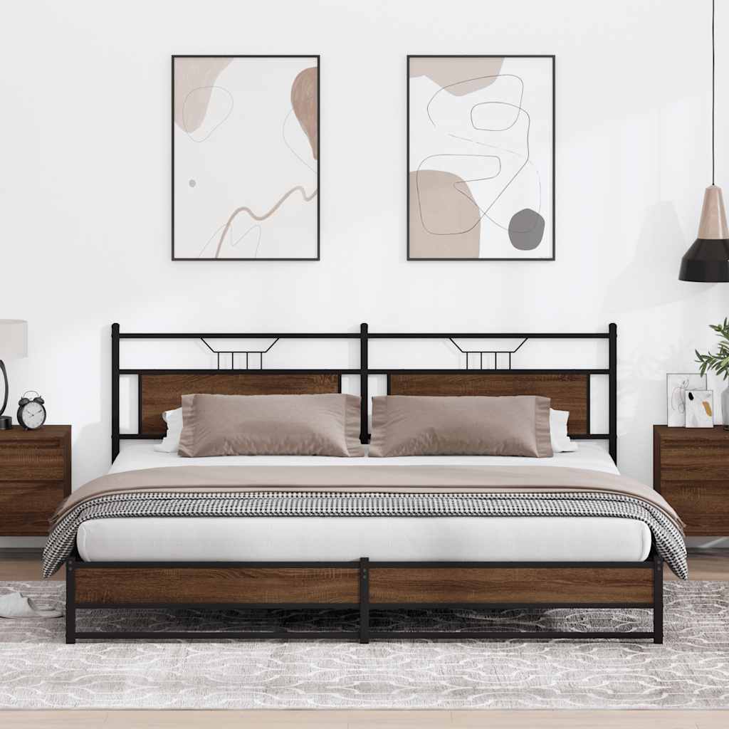 Bedframe Zonder Matras Hout Kleurig