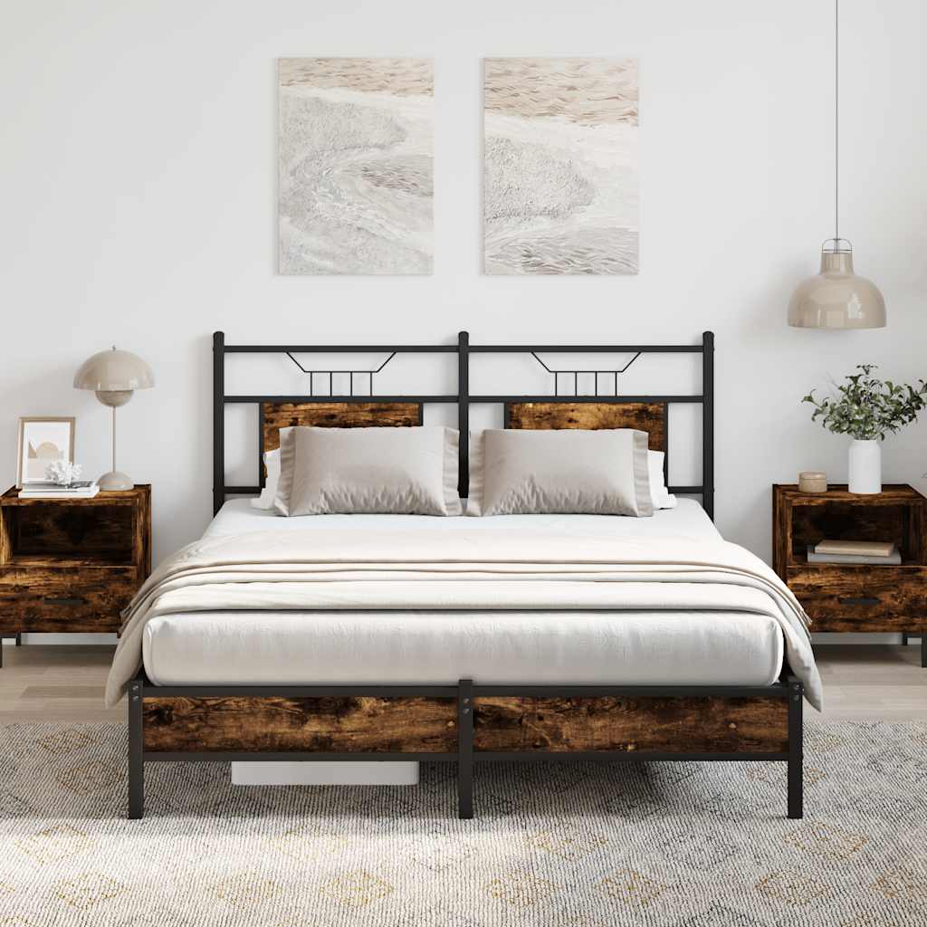 Bedframe Zonder Matras Hout Kleurig