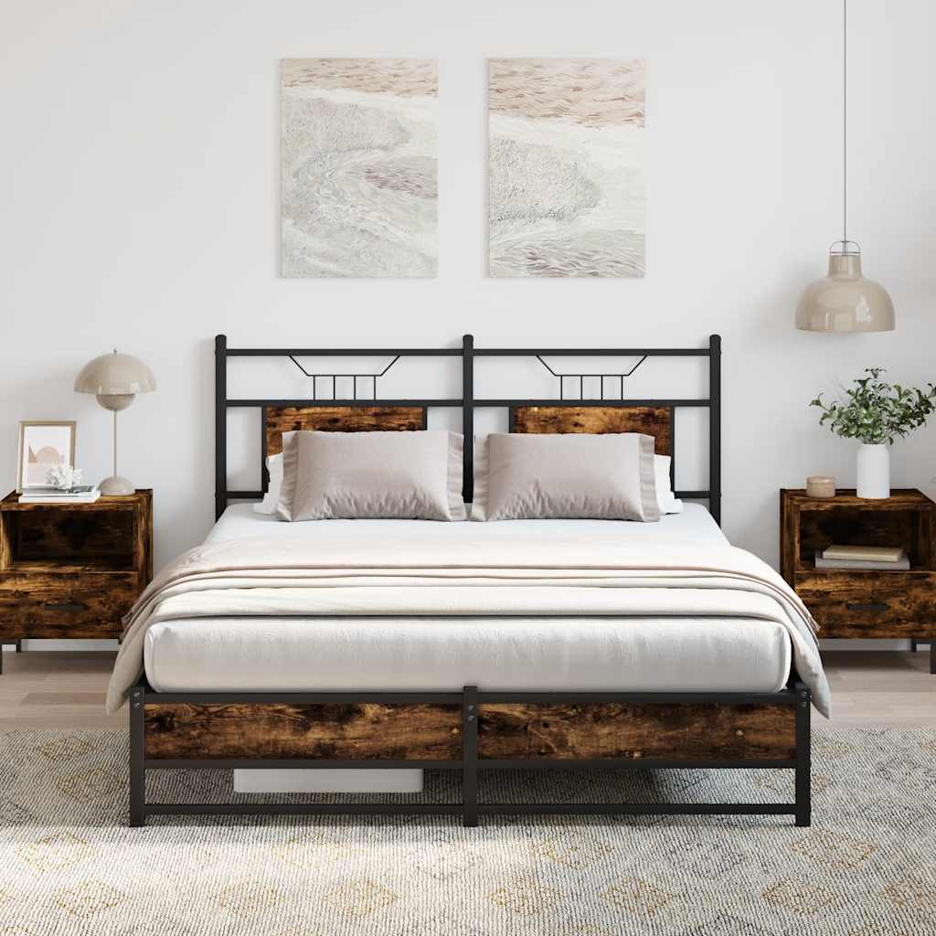Bedframe Zonder Matras Hout Kleurig