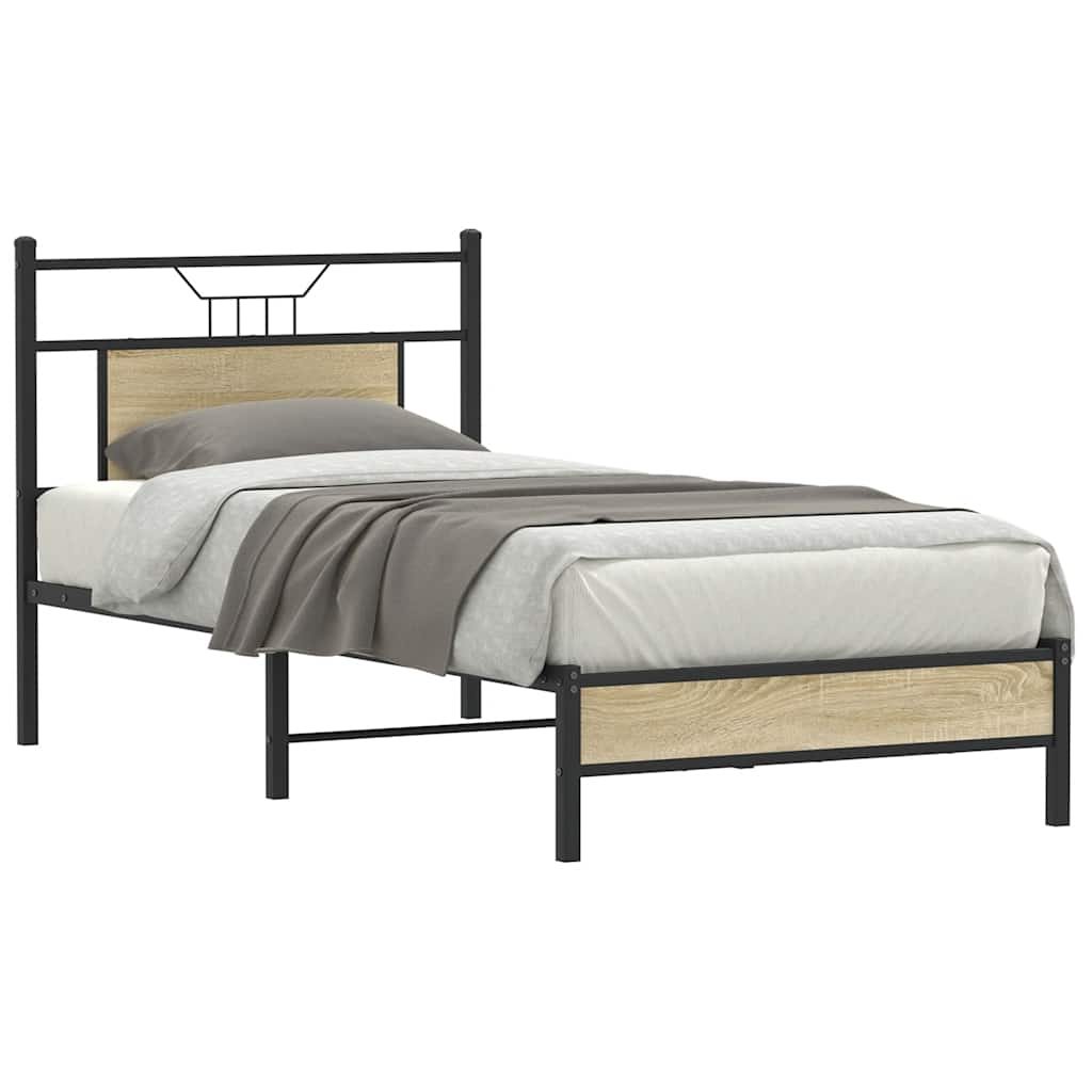 Bedframe Zonder Matras Hout Kleurig