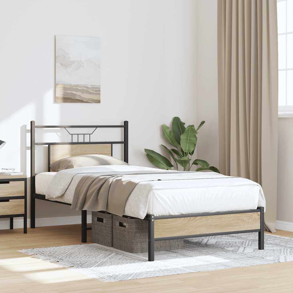 Bedframe Zonder Matras Hout Kleurig