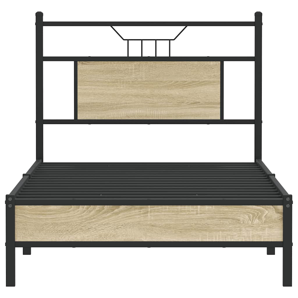 Bedframe Zonder Matras Hout Kleurig
