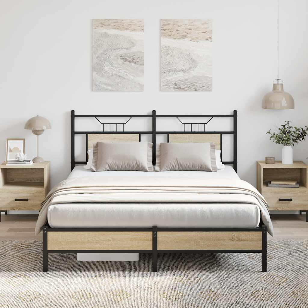 Bedframe Zonder Matras Hout Kleurig