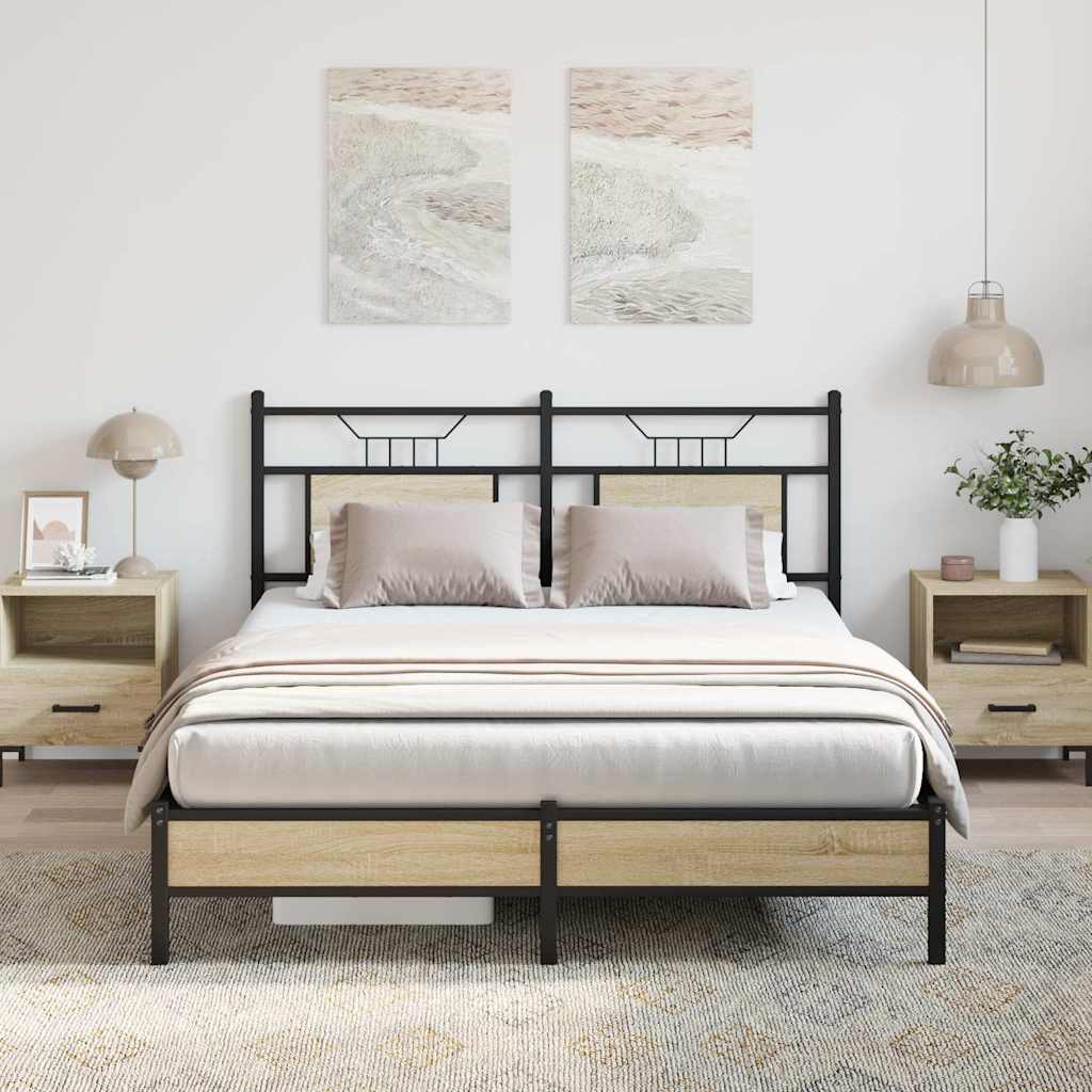 Bedframe Zonder Matras Hout Kleurig