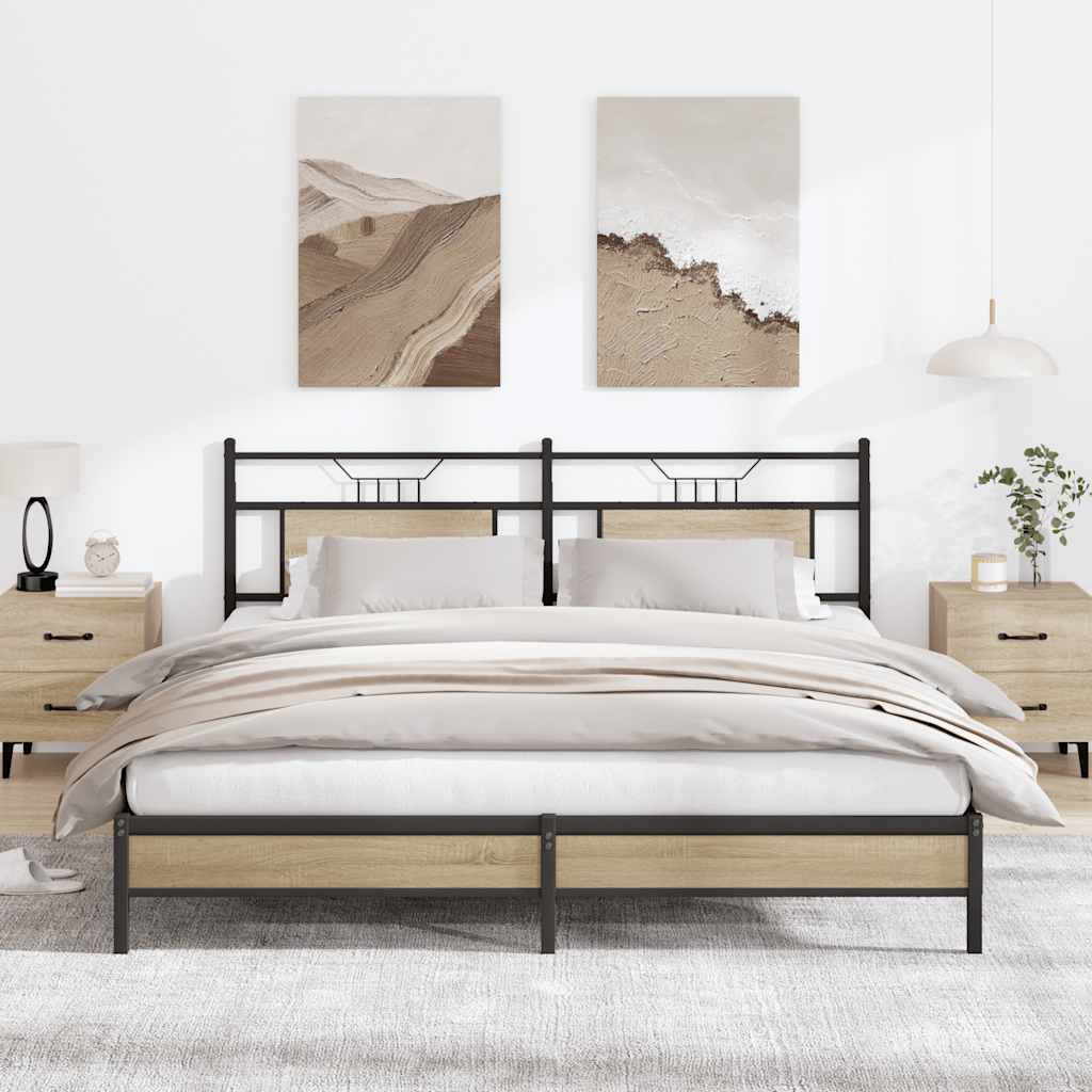 Bedframe Zonder Matras Hout Kleurig