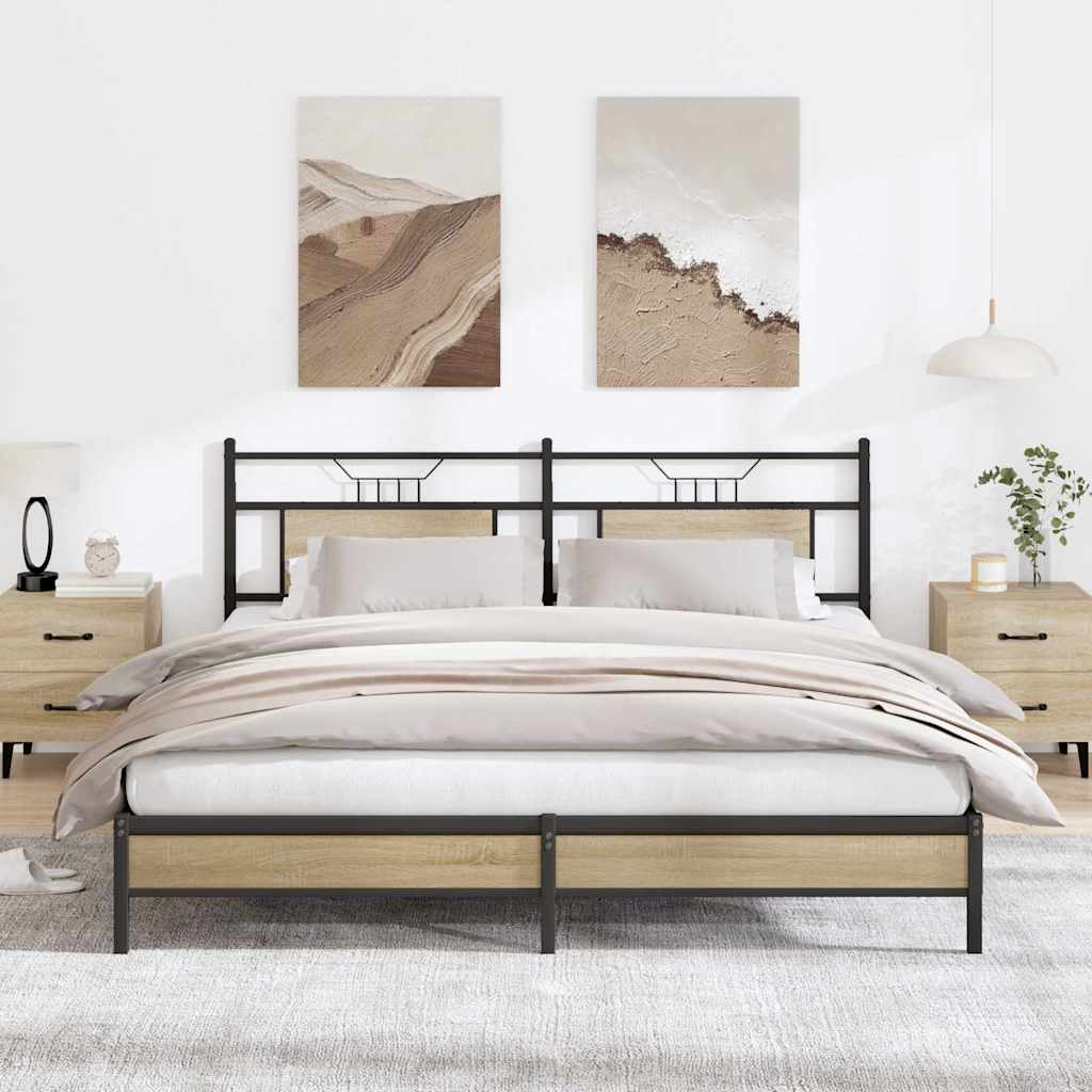 Bedframe Zonder Matras Hout Kleurig