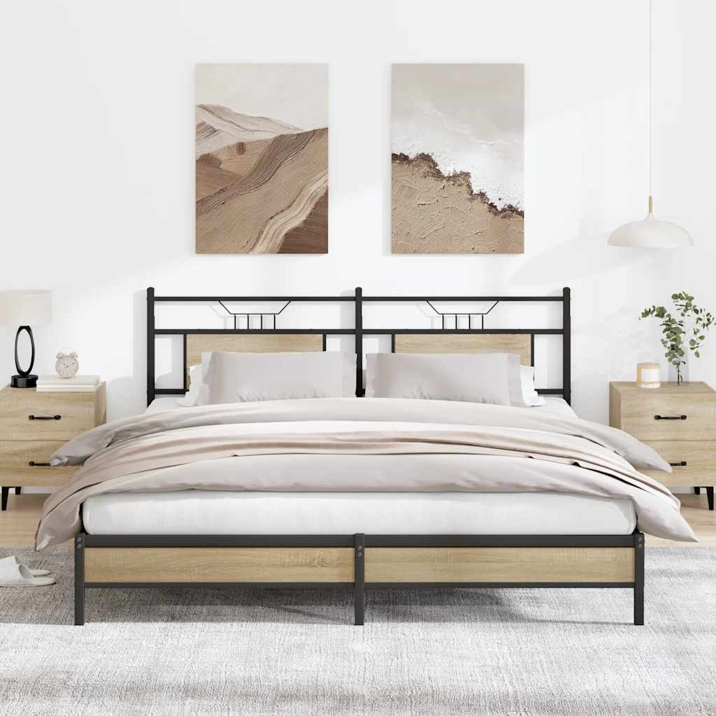 Bedframe Zonder Matras Hout Kleurig