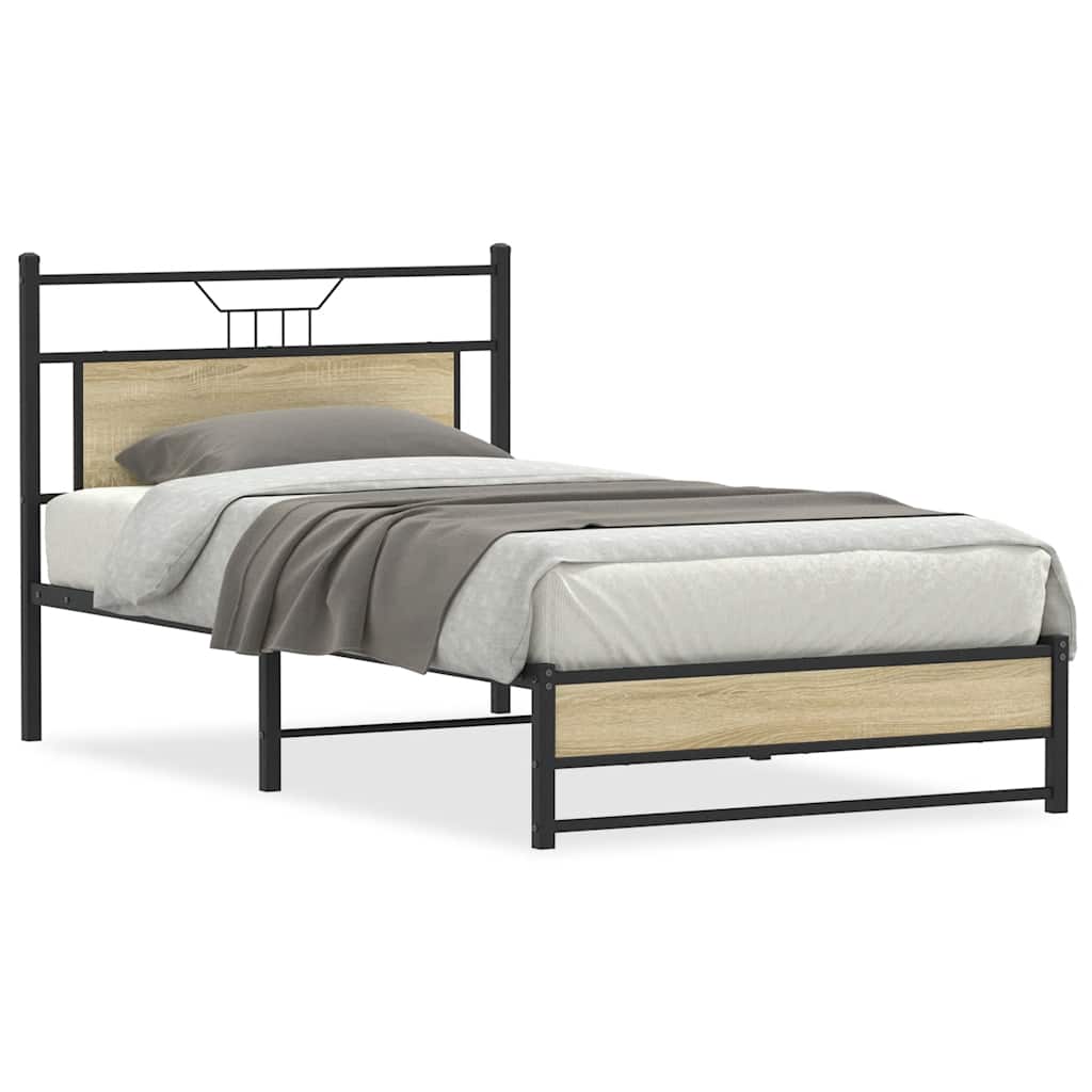Bedframe Zonder Matras Hout Kleurig