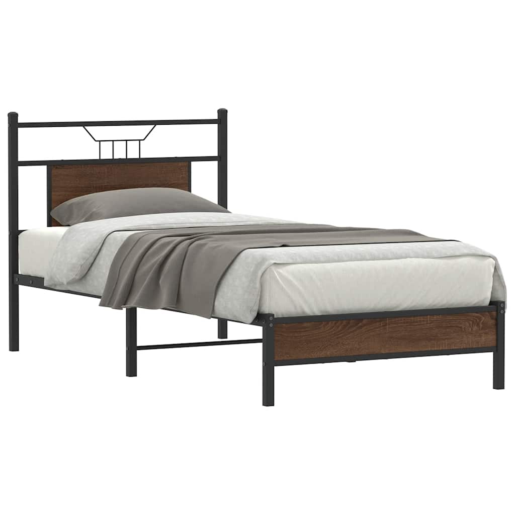 Bedframe Zonder Matras Hout Kleurig