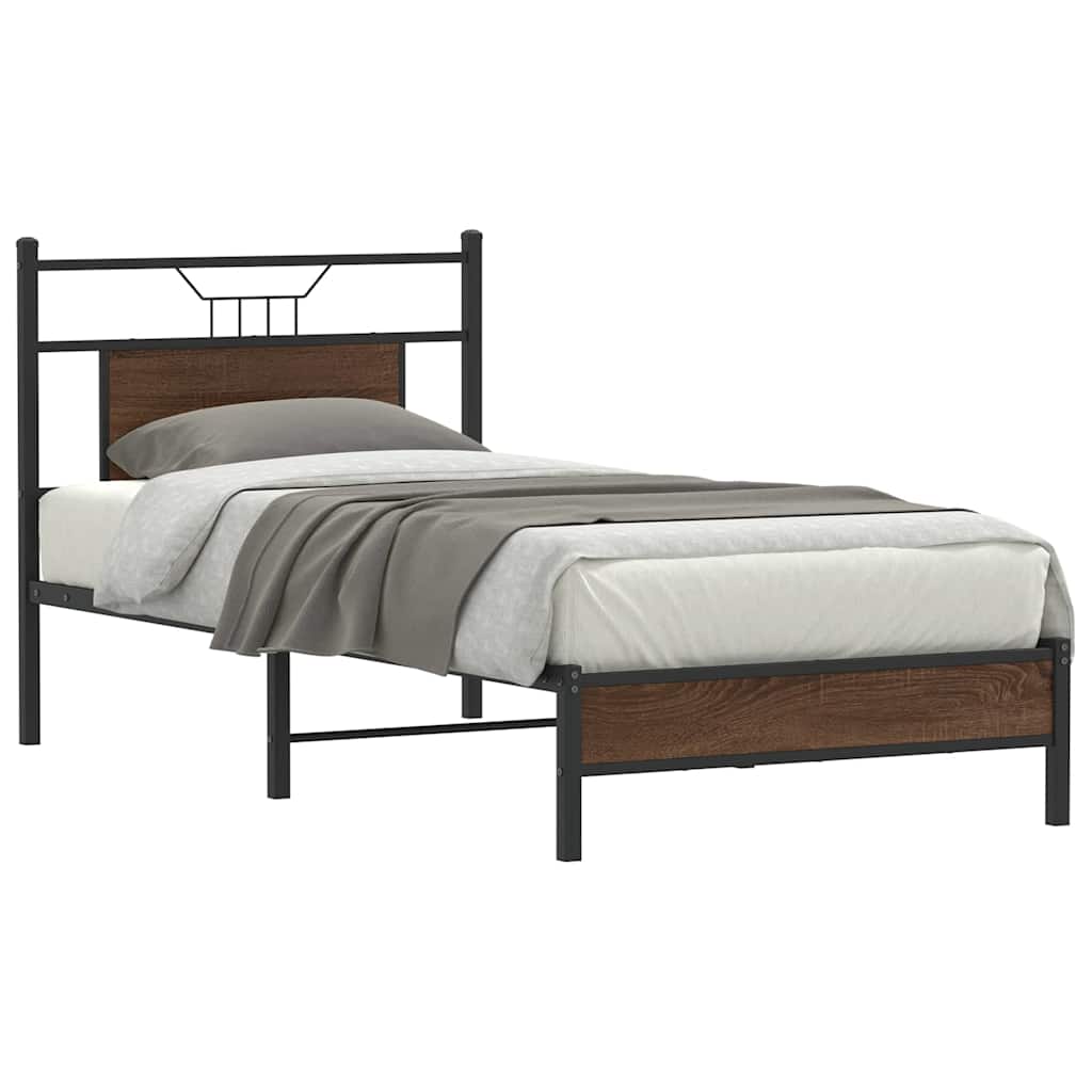 Bedframe Zonder Matras Hout Kleurig