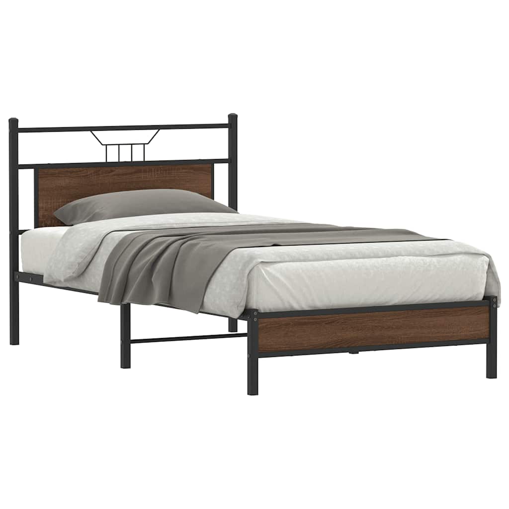 Bedframe Zonder Matras Hout Kleurig