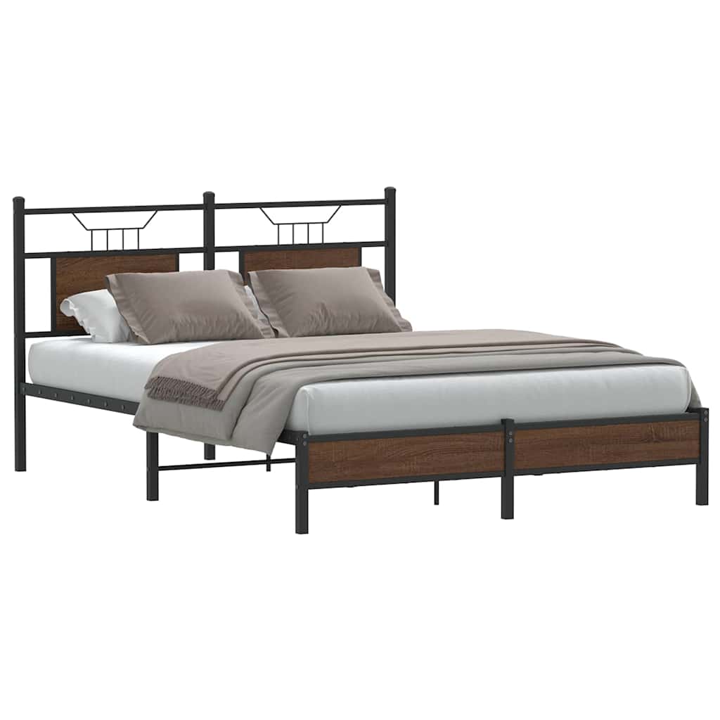 Bedframe Zonder Matras Hout Kleurig