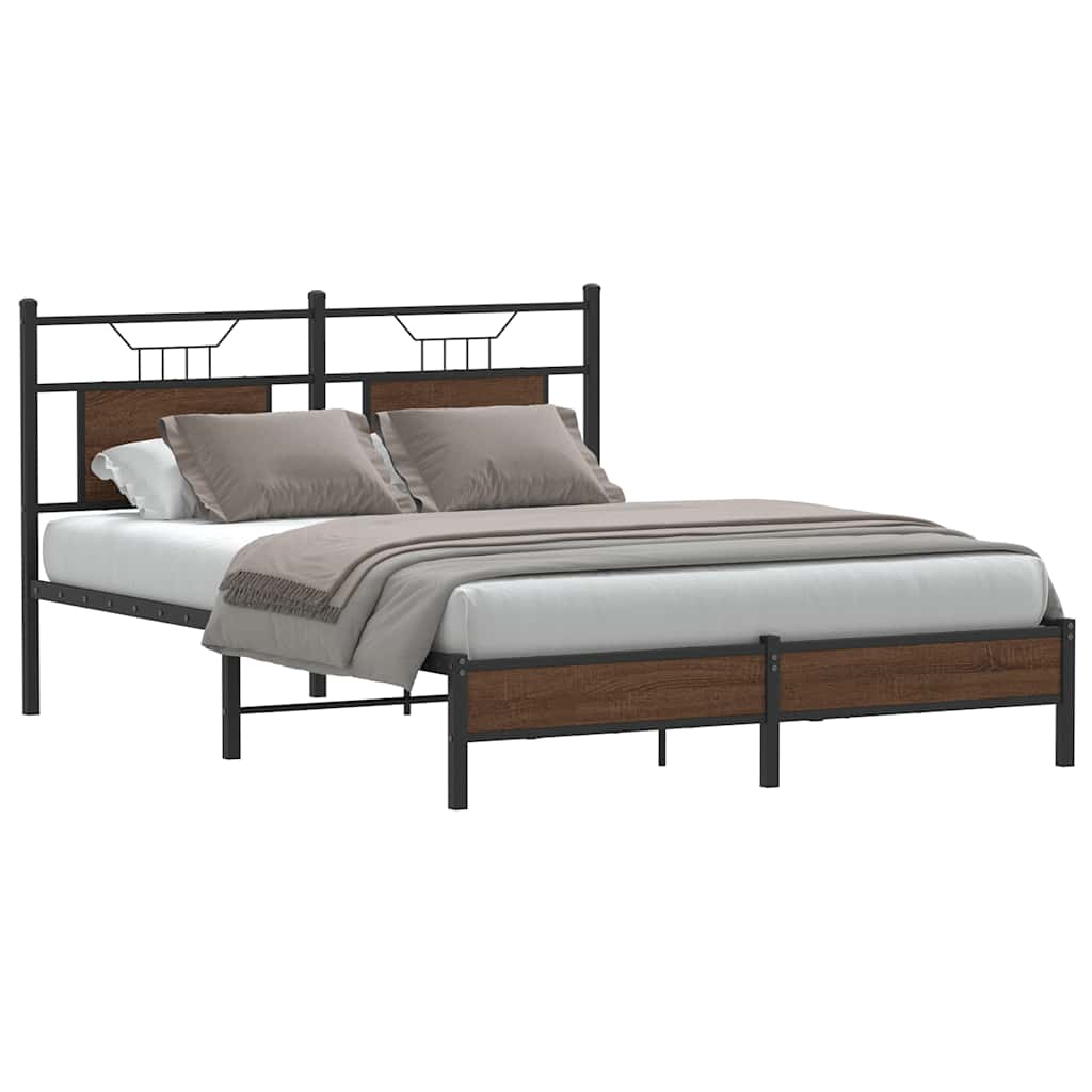 Bedframe Zonder Matras Hout Kleurig