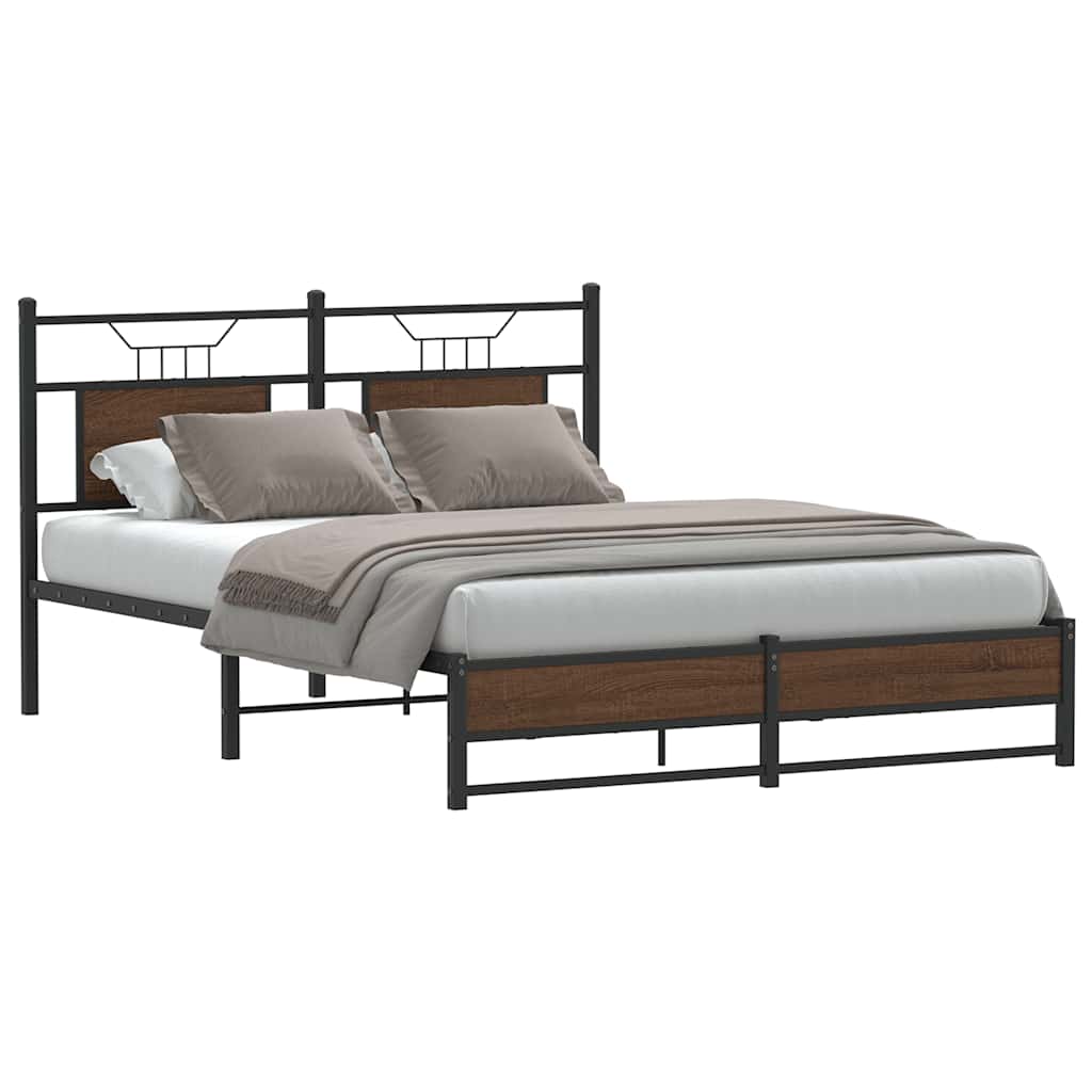 Bedframe Zonder Matras Hout Kleurig