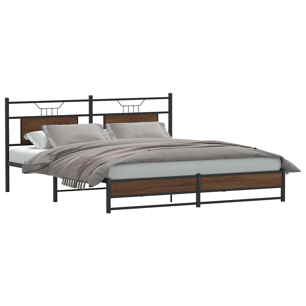 Bedframe Zonder Matras Hout Kleurig