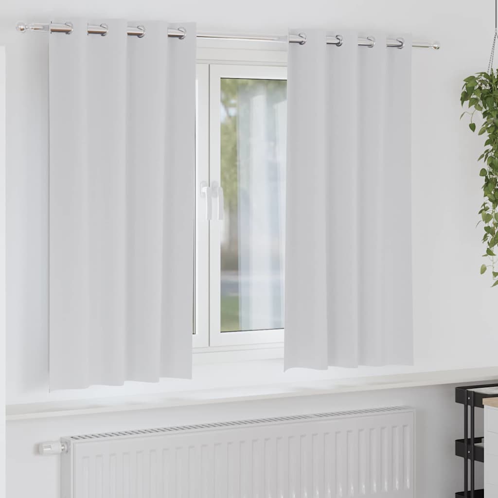 Zwart-Out Gordijnen Met Ringen 2 St 140 X