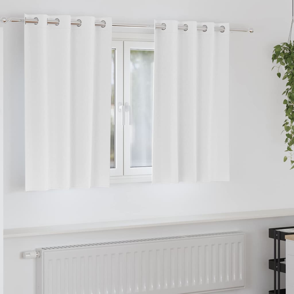 Zwart-Out Gordijnen Met Ringen 2 St 140 X