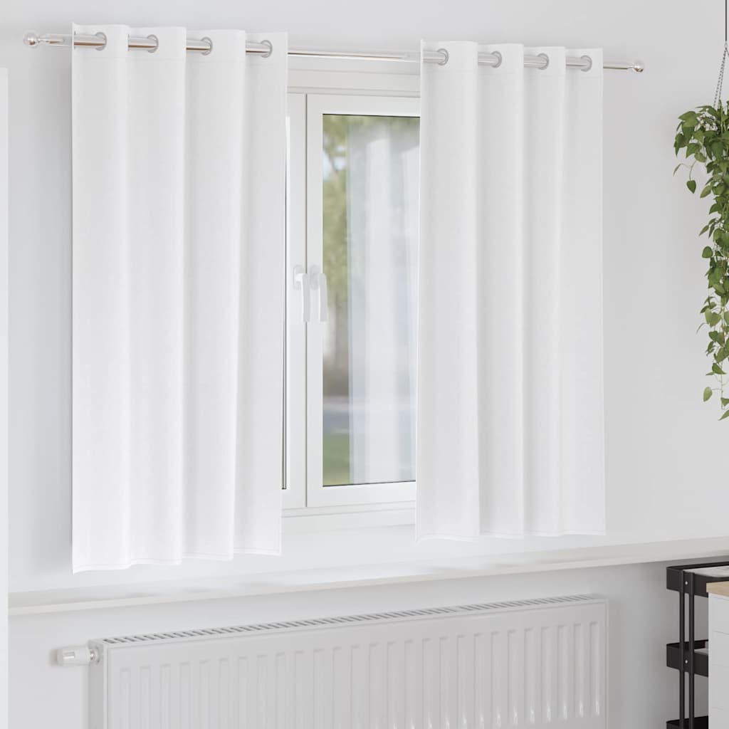 Zwart-Out Gordijnen Met Ringen 2 St 140 X