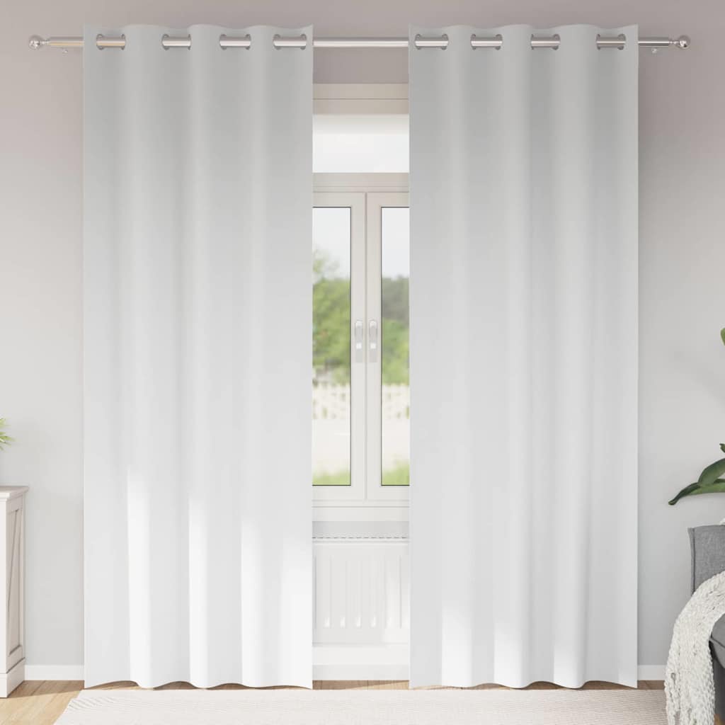 Zwart-Out Gordijnen Met Ringen 2 St 140 X