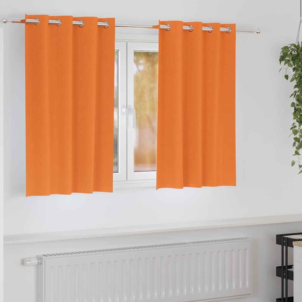 Zwart-Out Gordijnen Met Ringen 2 St 140 X