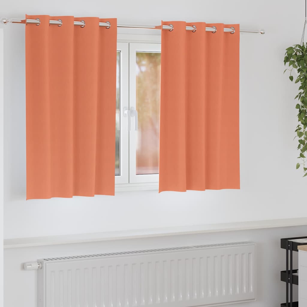 Zwart-Out Gordijnen Met Ringen 2 St 140 X