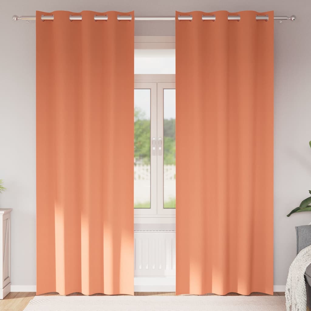 Zwart-Out Gordijnen Met Ringen 2 St 140 X