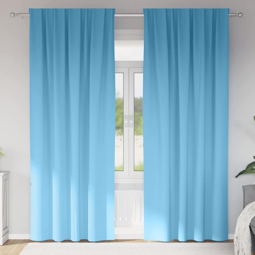 Zwart-Out Gordijnen Met Ringen 2 St 140 X