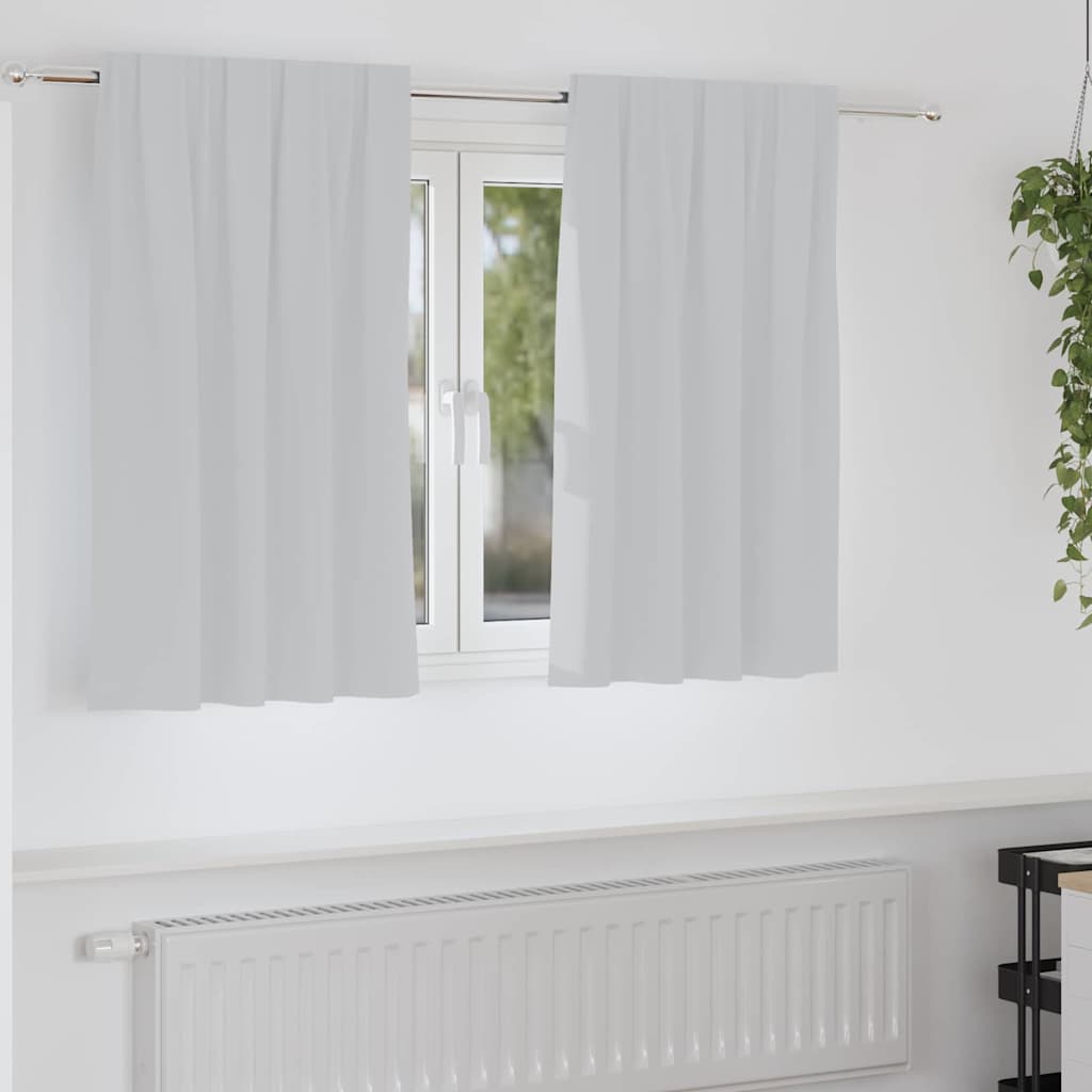 Zwart-Out Gordijnen Met Ringen 2 St 140 X