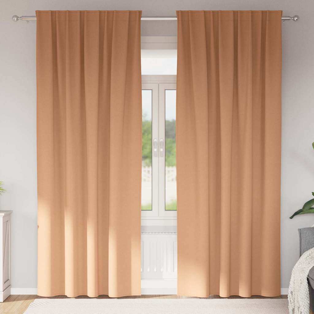 Zwart-Out Gordijnen Met Ringen 2 St 140 X