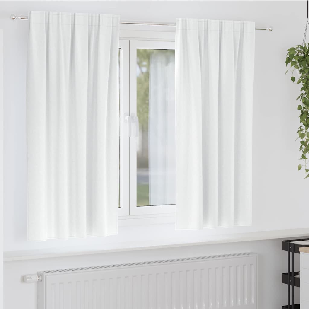 Zwart-Out Gordijnen Met Ringen 2 St 140 X