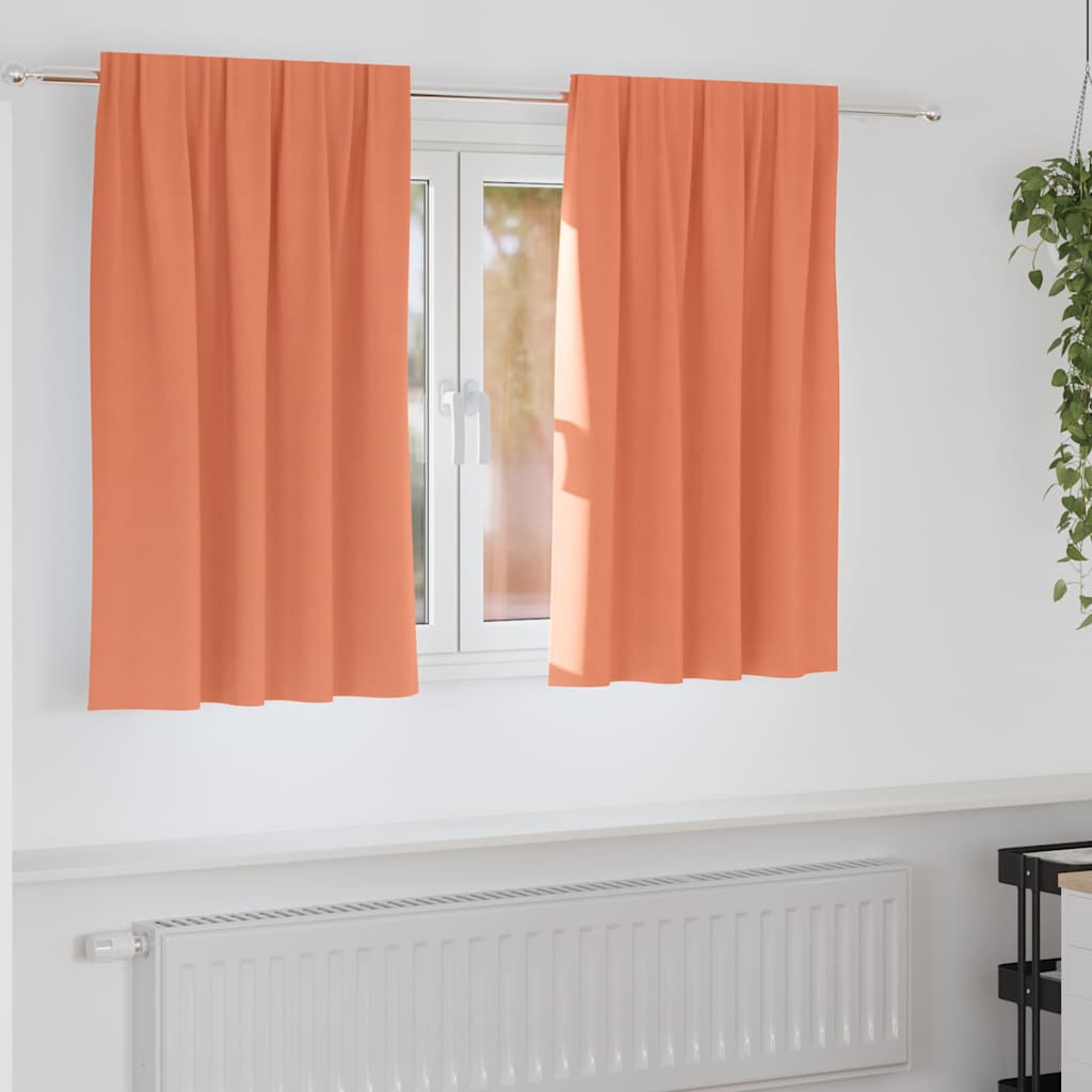 Zwart-Out Gordijnen Met Ringen 2 St 140 X