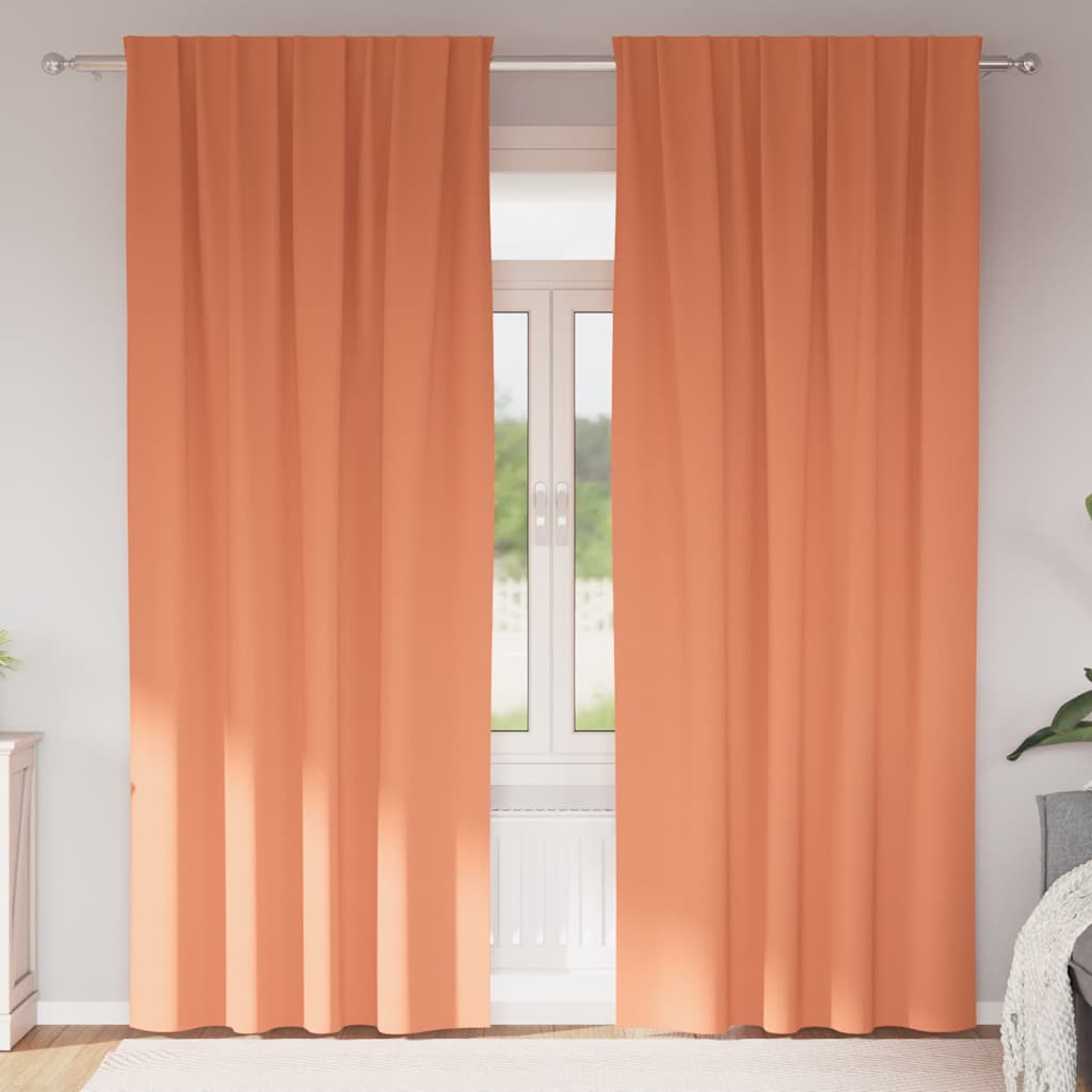 Zwart-Out Gordijnen Met Ringen 2 St 140 X