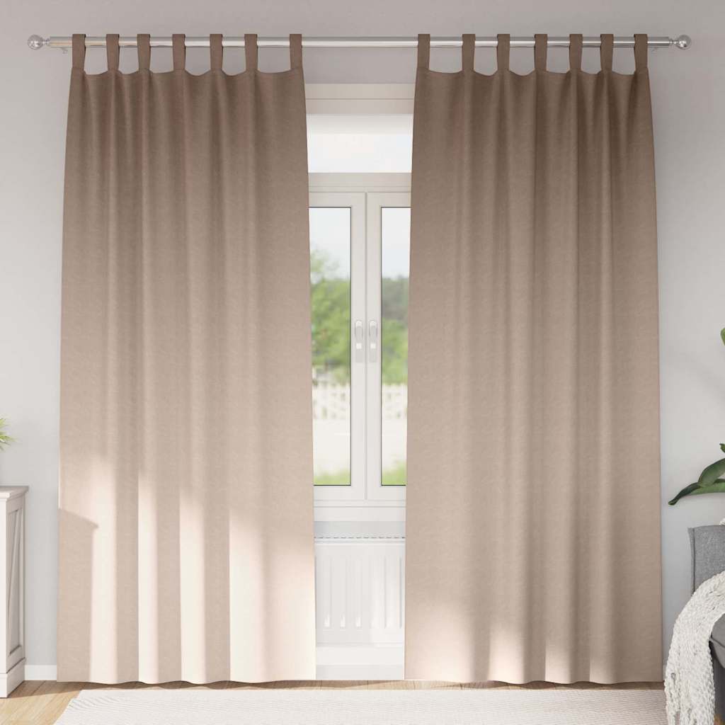 Zwart-Out Gordijnen Met Ringen 2 St 140 X