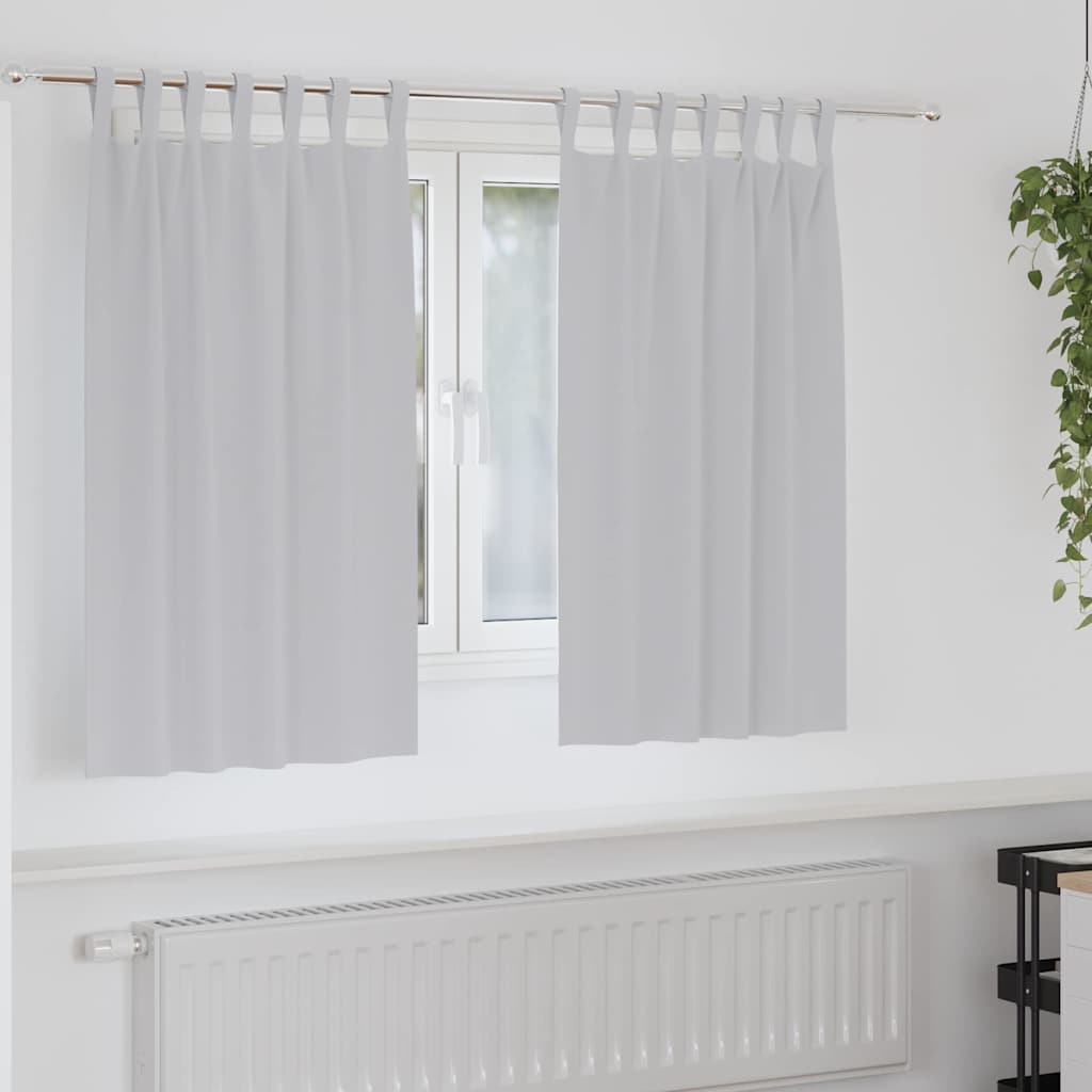 Zwart-Out Gordijnen Met Ringen 2 St 140 X